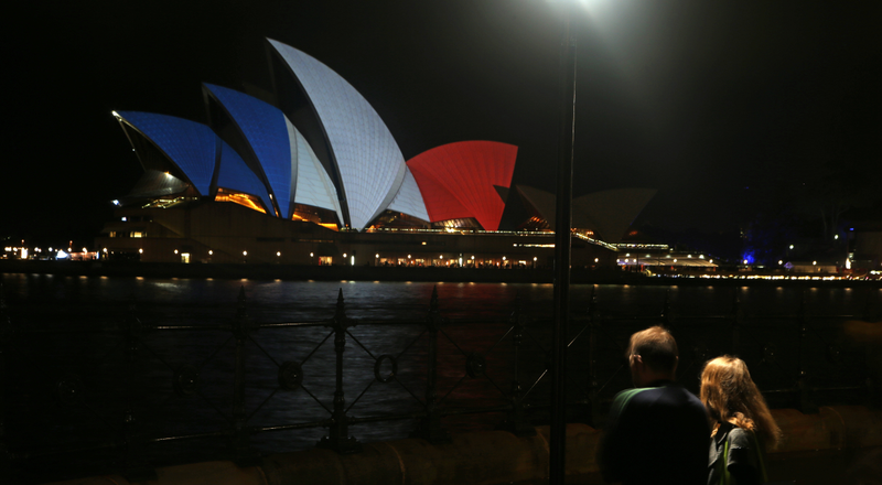 Illustration for article titled Buildings Around the World Light Up in Solidarity With France